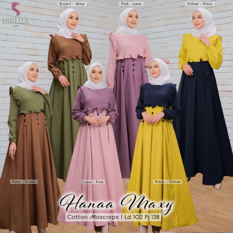 HANAA MAXY/PAKAIAN WANITA/L/XXL/TERLARIS/TERMURAH/TERBARU/VIRAL.KOREAN STYLE/BIG SIZE