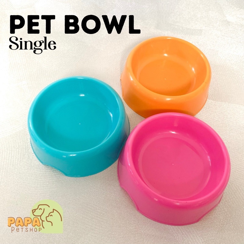 Tempat makan kucing Pet Bowl Single mangkuk pakan hewan kucing dan anjing