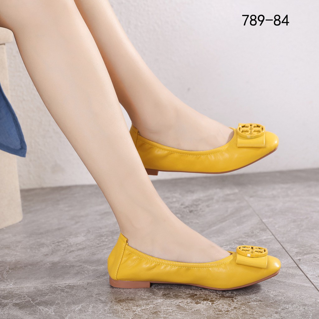 Caroline Logo Ballet Flats Shoes 789-84