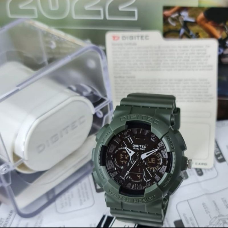 Digitec Pria DG2032 Hijau Waterproof Original