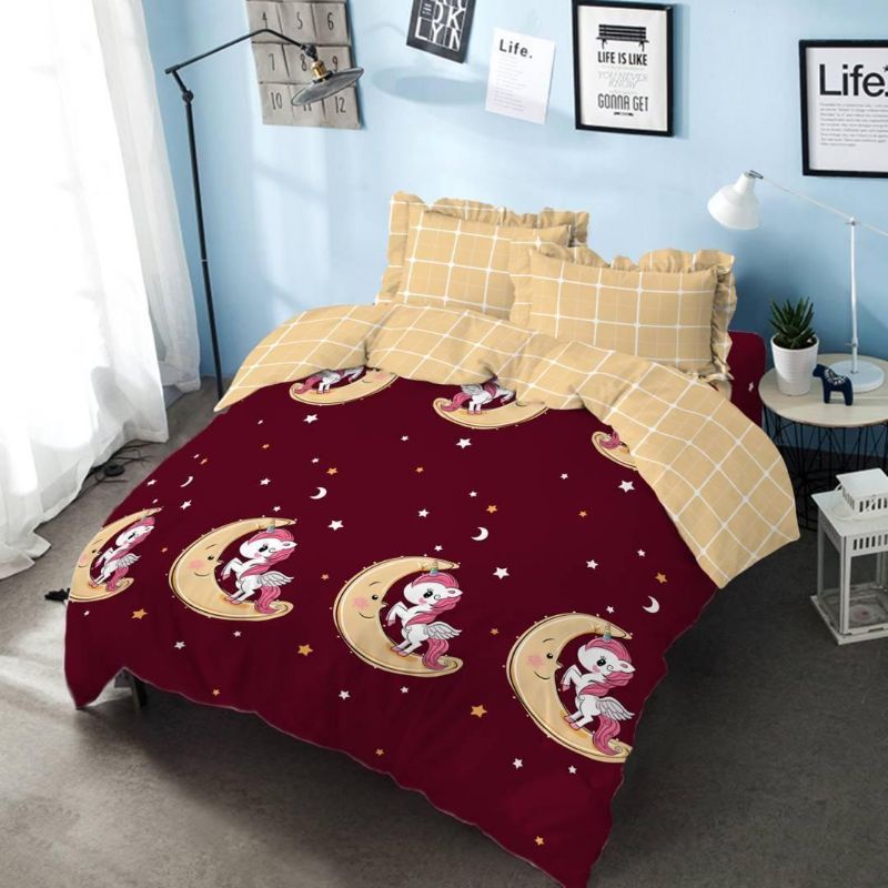 BED COVER UNICORN KINTAKUN DLUXE