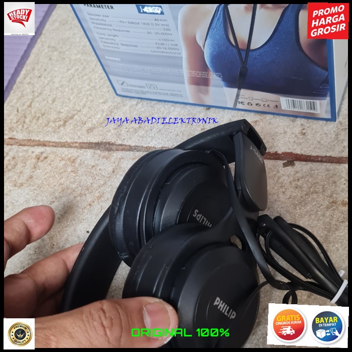 J390 ORIGINAL PHILIPS BANDO HEADPHONE KABEL STEREO EARPHONE IN EAR 3.5 MM DOBEL BAS HANDSFREE EARPOD SUPER HF PREMIUM MIC KABEL MUSIK CALL NELPON HP AUDIO SOUND SUARA VOKAL KARAOKE HEADPHONES HIFI KHUALITAS SUARA JERNIH DAN NGEBASS BISA UNTUK HP PC LAPTOP