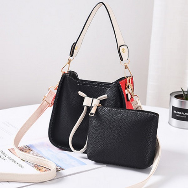 Tas Hangout Selempang Serut Fashion 2In1 Elegan Import - TP18120