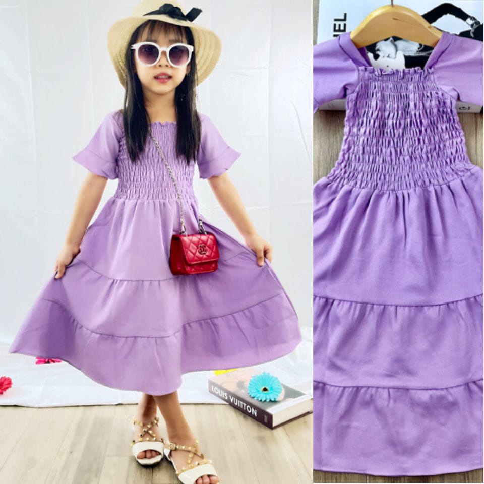 HOPYLOVY - Dress Anak Perempuan Umur 5-7 Tahun / Gaun Anak Perempuan Kiera Kids