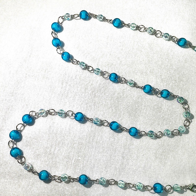 masker, kalung, konektor masker, kalung masker, kalung pearl, aksesoris lucu, beads, manik, mute