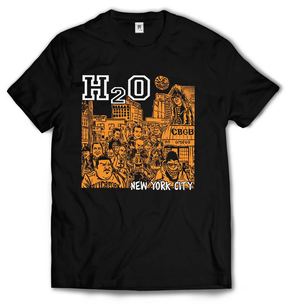H20 HARDCORE- Premium Shirt/ Tag MerchCons - HITAM
