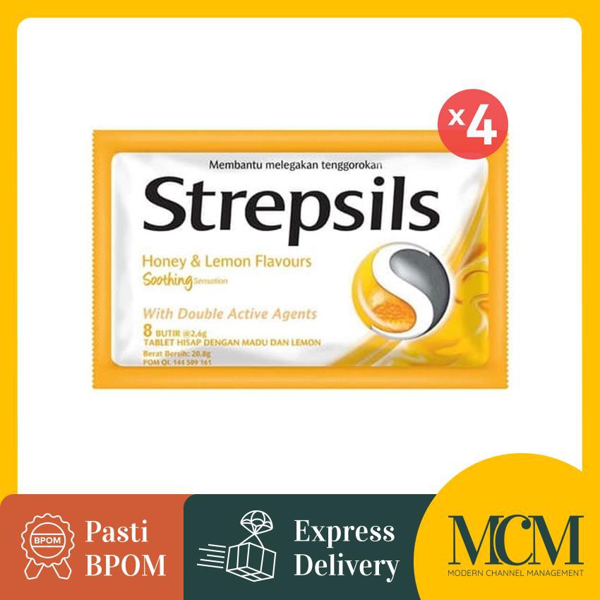 

Permen Strepsils Pelega Tenggorokan Honey & Lemon 8 Butir - 4 Pcs