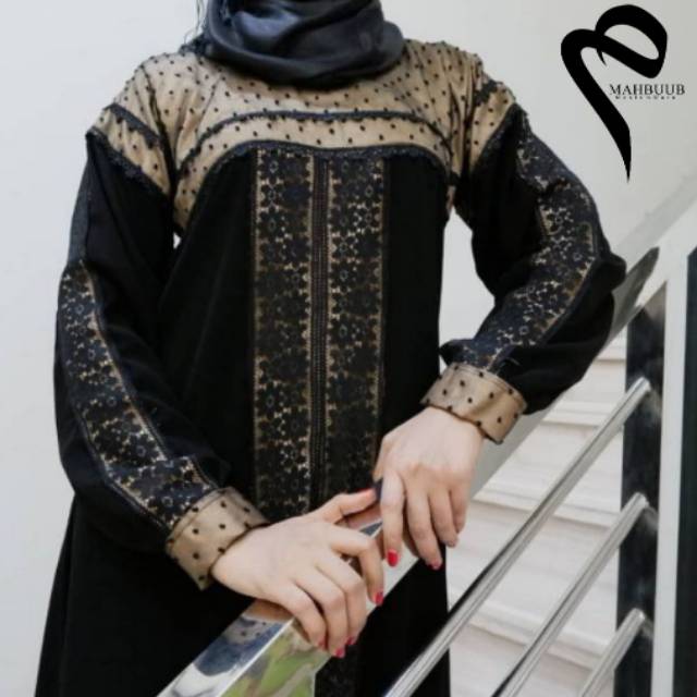 New Abaya Hitam Ashanty Gamis Maxi Dress Arab Saudi Bordir New Abaya Hitam Ashanty Gamis Maxi Dress Arab Saudi Bordir