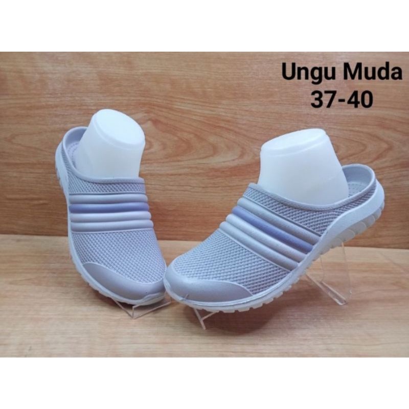 Sandal Sepatu slip on Murah Sporty &amp; Elegan cewek 37-40