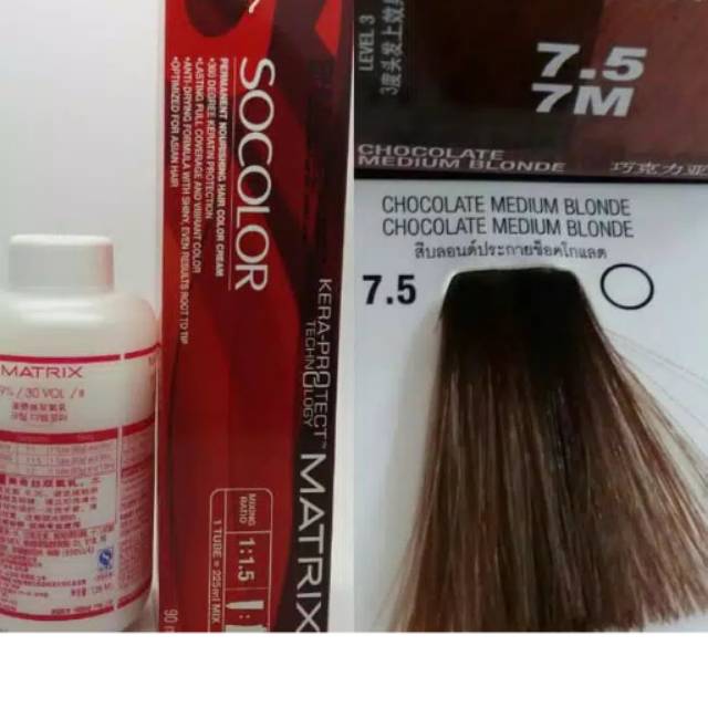 90 ML Matrix Socolor 7.5 / 7M / Cat Matrix / Cat Rambut / Pewarnaan Rambut