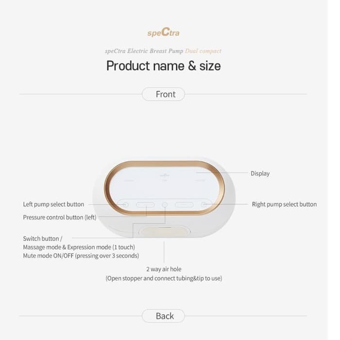 Pompa Asi Elektrik Spectra Electric Breastpump Dual Compact 9