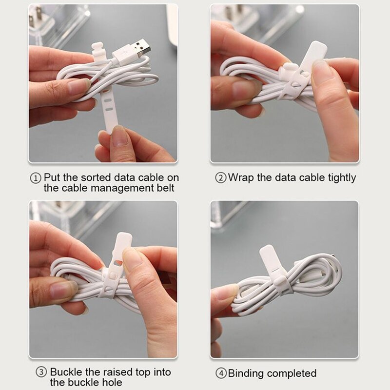 Kotak Penyimpanan Charger Kabel Charger 8 Slot Kotak Chasan Kabel Casan Organizer Cable Storage