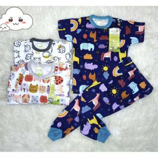 Setelan baju pendek celana panjang velvet junior S  M L Lb 