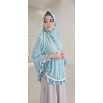 Jumbo 100 Renda Kait – Hijab Syar'i Jersey Premium Ori Renda Rempel Jamilah Hijab