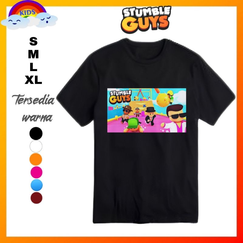Stumble guys guy baju kaos shirt distro Anak stumble guys guy kaos stumble guys guy/Baju stumble guy