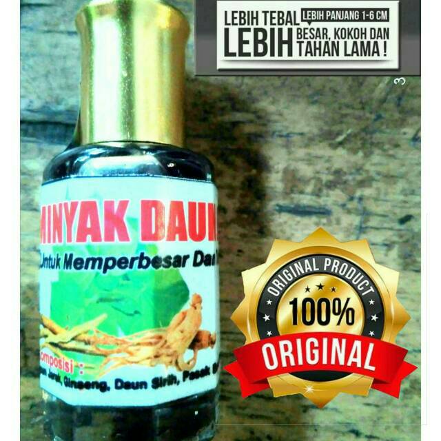  Minyak daun jarak  original obat pembesar kelamin pria asli 