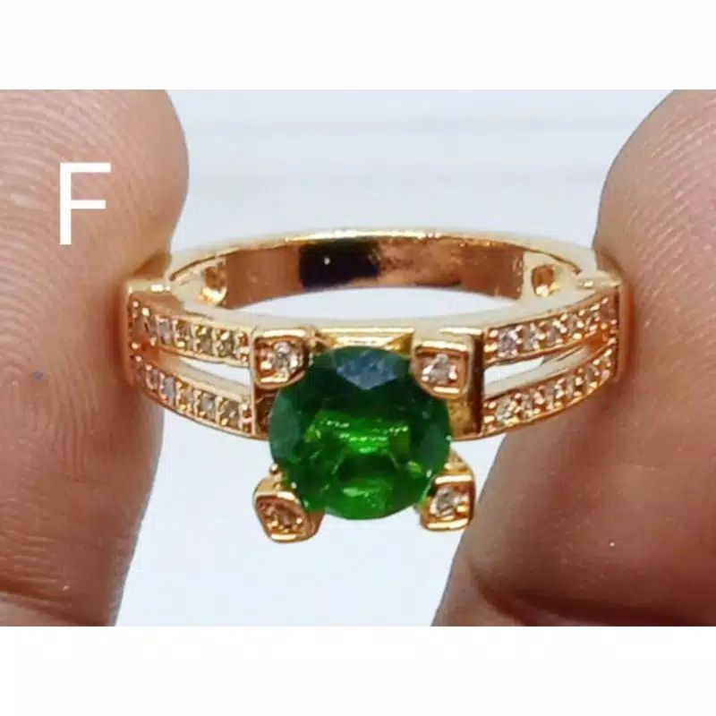 c8.cincin xuping lapis emas wanita/pria