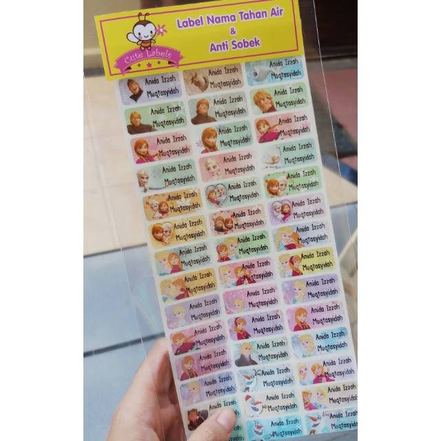 

Label/sticker frozen tw