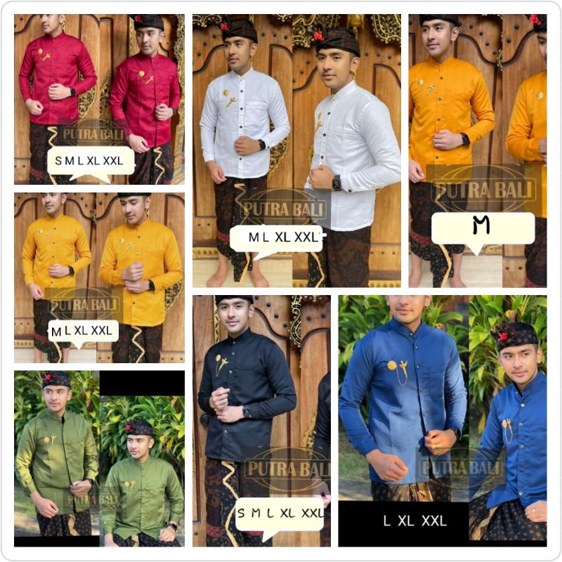 Semi Safari Putra Bali Lengan Panjang