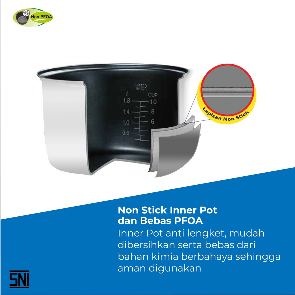 Magic Warmer Plus Miyako MCM 838 3in1 kapasitas besar 2.2 liter