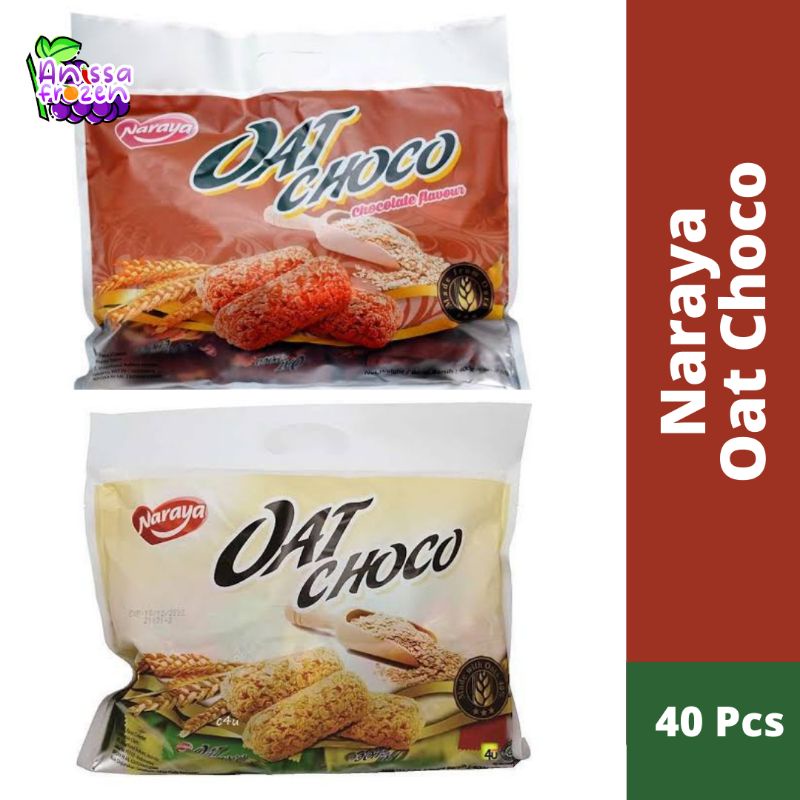 

Naraya Oat Choco 40 Pcs Makanan Diet Oat Rasa Coklat isi 40 Pcs