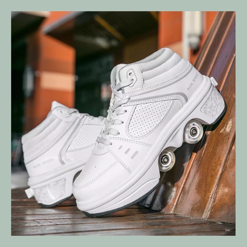 Kick Roller Shoes - Kick Speed Led - Sepatu Roda Deformasi Led Anak dan Dewasa