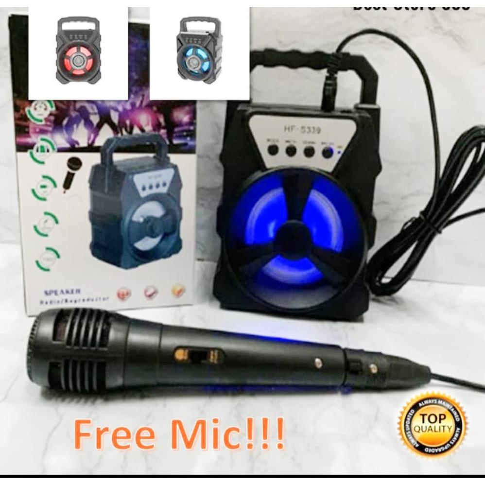 Speaker Bluetooth S339 S336 Plus Mic Karaoke Hf-S339 Hf-S336