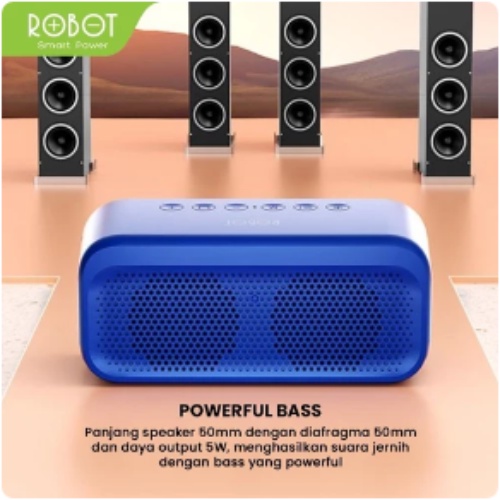 Robot RB560 Alarm Clock Bluetooth Speaker Wireless Garansi 1 Tahun