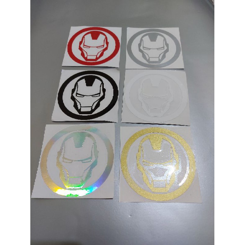 STICKER LOGO IRON MAN BULAT CUTTING