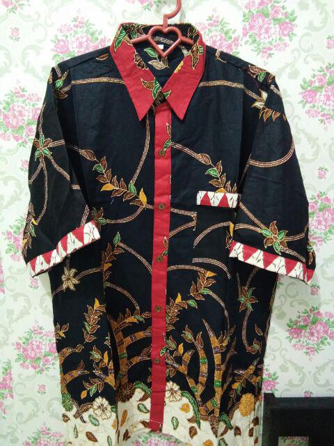 Sarimbit Couple Batik Keluarga/family Gamis Muslim Adelia Madura Hitam