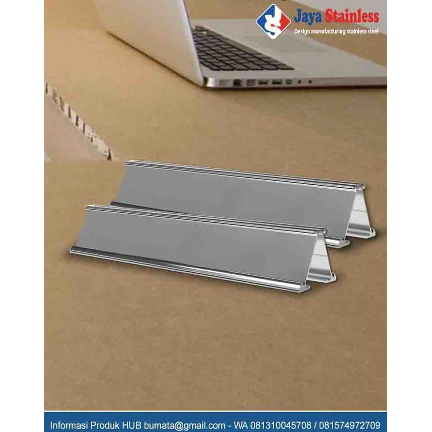 

✨ BISA BAYAR DITEMPAT✨ Name Plate Holder - Papan nama meja di kantor dan bank - sama sisi GRATIS