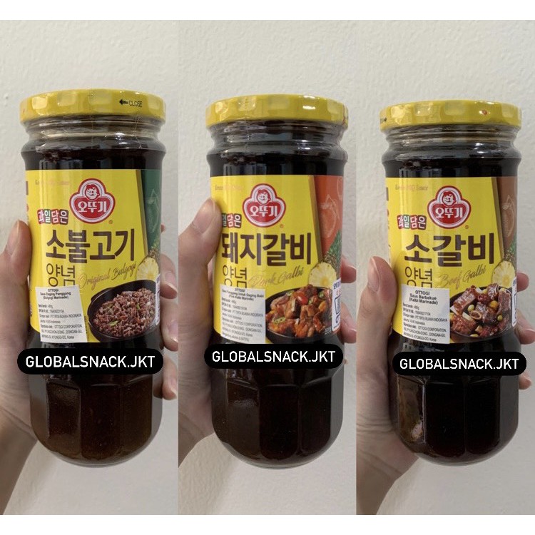 

OTTOGI BBQ Korean Beef Bulgogi Marinade / Kalbi Marinade / Pork Kalbi Marinade 480gr