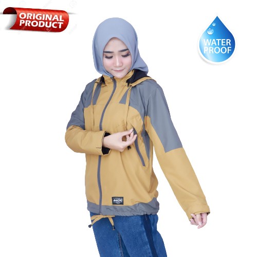 Original Jaket Wanita Terbaru Kekinian Parasut Anti Air Jeket Cewe Keren Waterproof AMZ Jacket ID Tr