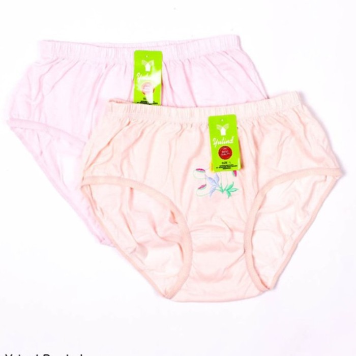 Salju_Fashion/ YUTIND CD Celana Dalam Wanita Sablon Bordir Bunga