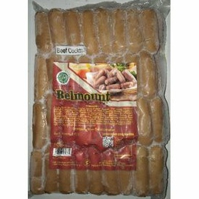 

Sosis Beef Cocktail Beku (Frozen) Belmount 1000gr Isi 66pcs