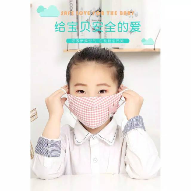 Masker Non Medis Masker Kain Anak Earlop 2ply