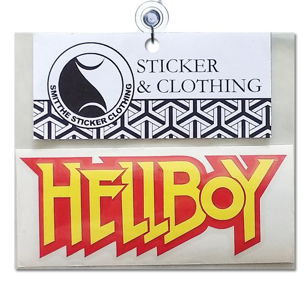 Stiker Logo Hellboy Hell Boy Cutting Sticker untuk Mobil Motor 2W 10cm