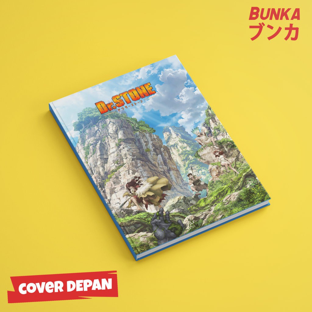 

Notebook Anime DR Stone Hardcover A5 Buku Tulis Catatan Note Agenda Planner Jurnal