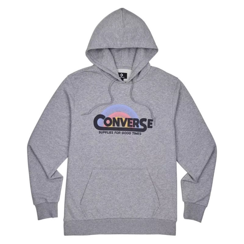 HOODIE CONVERSE CLASSIC SCRIPT PULL OVER GREY