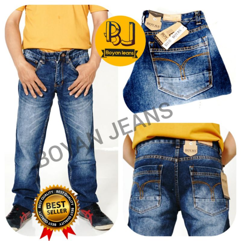 CELANA JEANS PRIA STANDAR FASHION PRODUK BY BOYAN JEANS