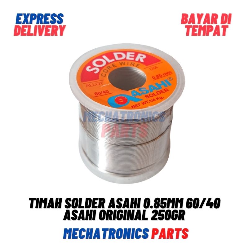 Timah Solder Asahi 0.85mm 60/40 Asli Timah Solder Asahi Original 250gr 1Roll