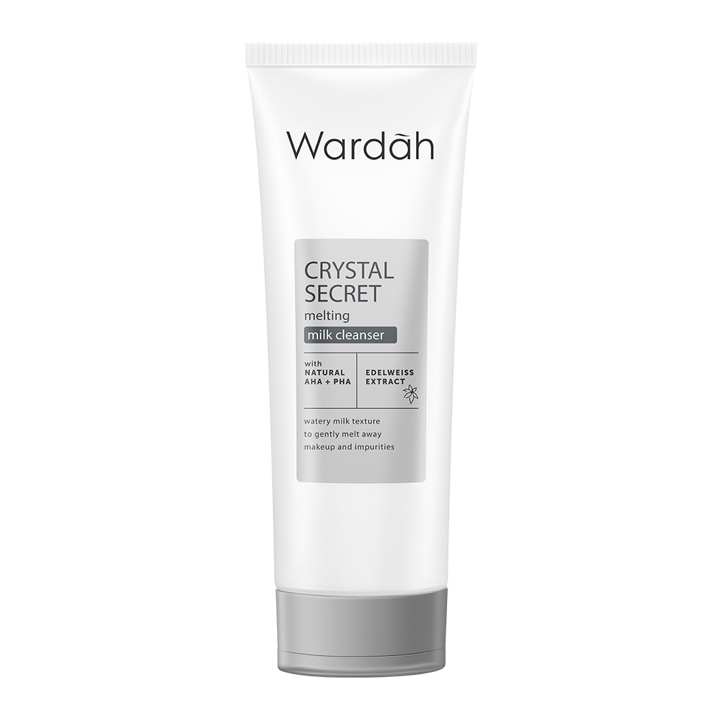 Wardah Crystal Secret Melting Milk Cleanser 100 ml / Wardah White Secret Pure Brightening Cleanser