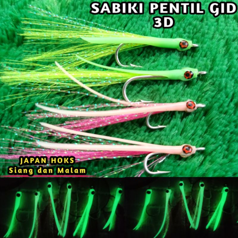 Umpan pancing|Kail Sabiki jig Pentil GID Sabiki Corolina kotrekan  GID