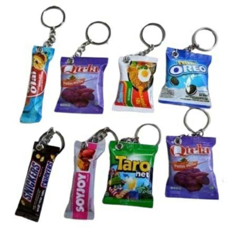 Toko1234. Gantungan Kunci Motif Snack / Souvenir Pernikahan Gantungan Kunci Motif Snack.