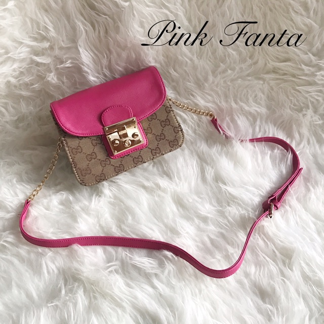 SALE TAS selempang GU—CI PADLOCK MINI IMPORT