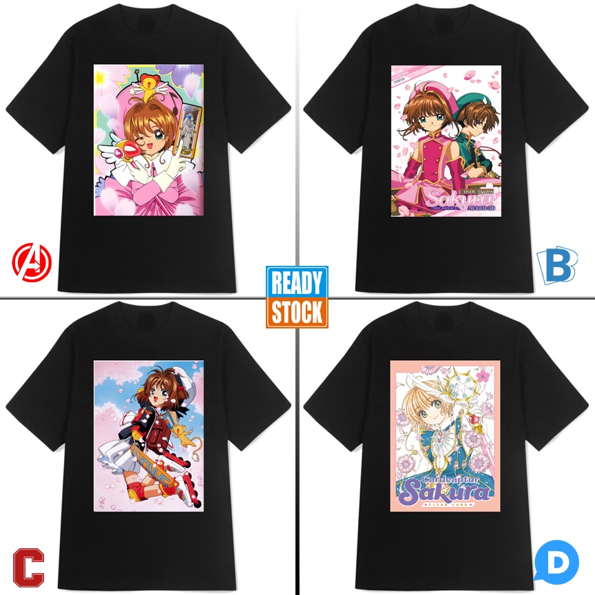 Kaos Cardcaptor Sakura Casual Tshirt Bahan Katun