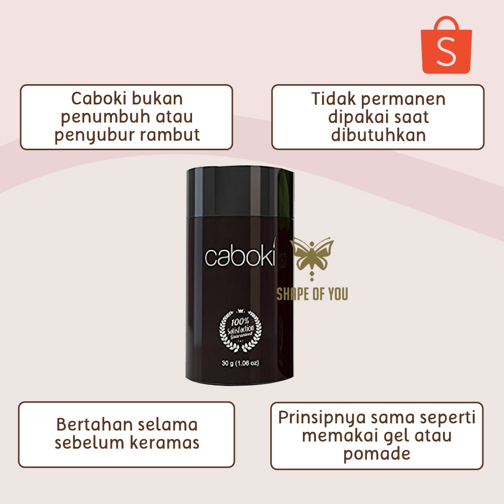 CABOKI Original Pelebat Bukan Penumbuh Rambut Kepala Tipis Rontok CABOKI Murah Kemiri Kuat Ori USA