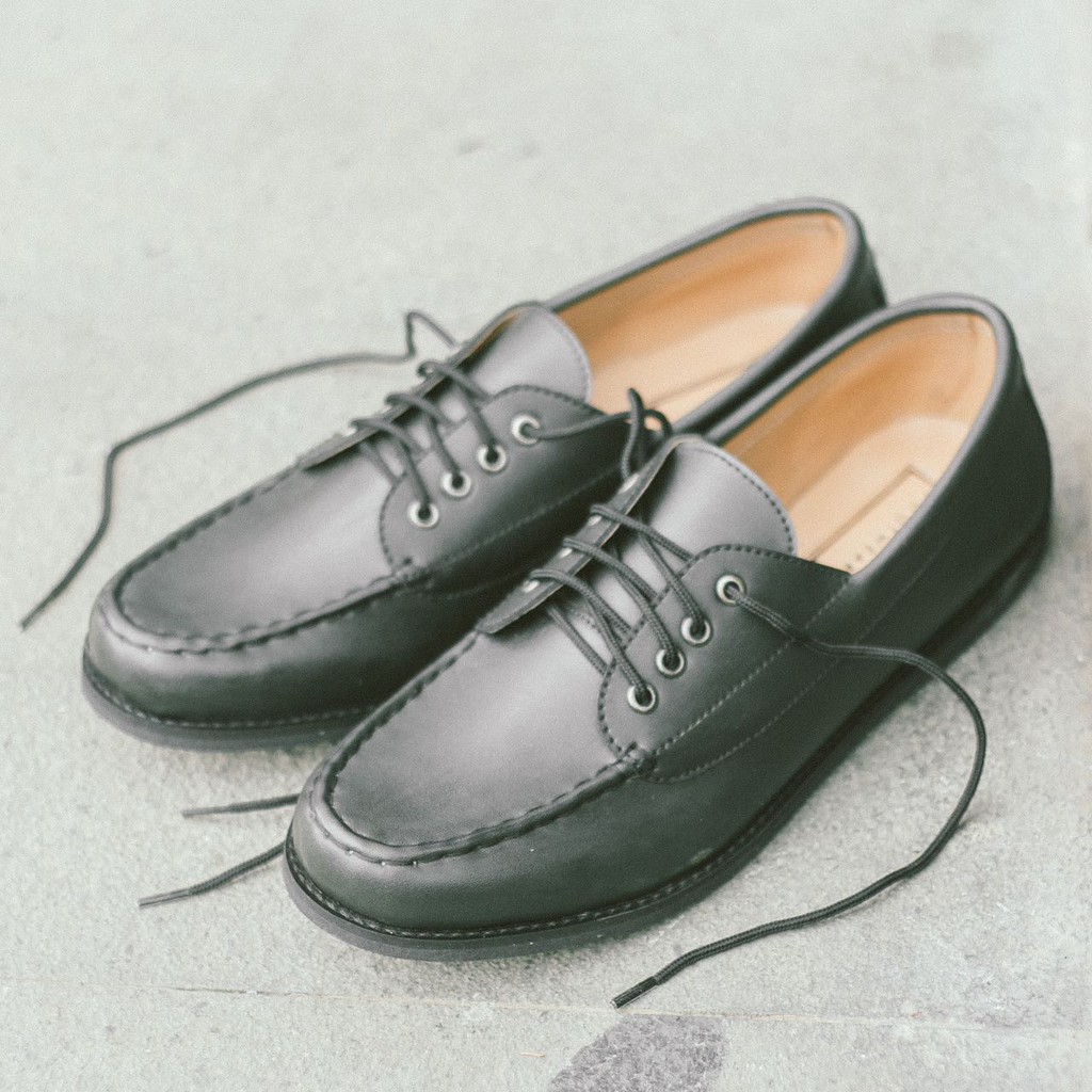 SEPATU KANTOR PRIA MONDAY MARCO BLACK TOTOSURYO x MONDAY FOOTWEAR SEPATU KERJA COWOK