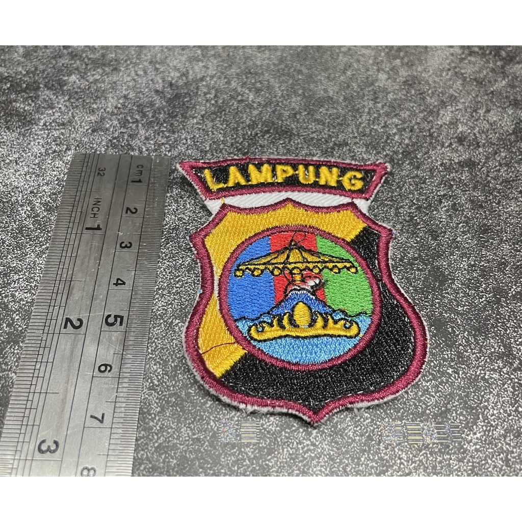 Bet Polres Lampung - Badge Baju Polda Lampung Bordir