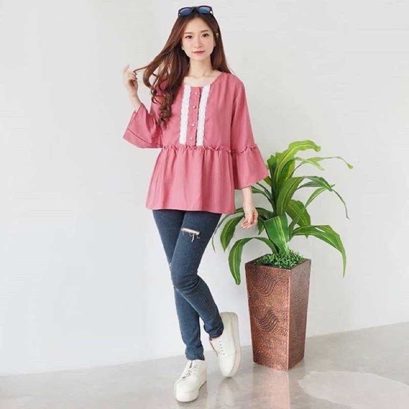 PRELOVED Blouse Miranda PINK